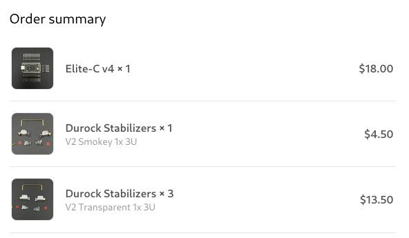 Ringer Keys Order