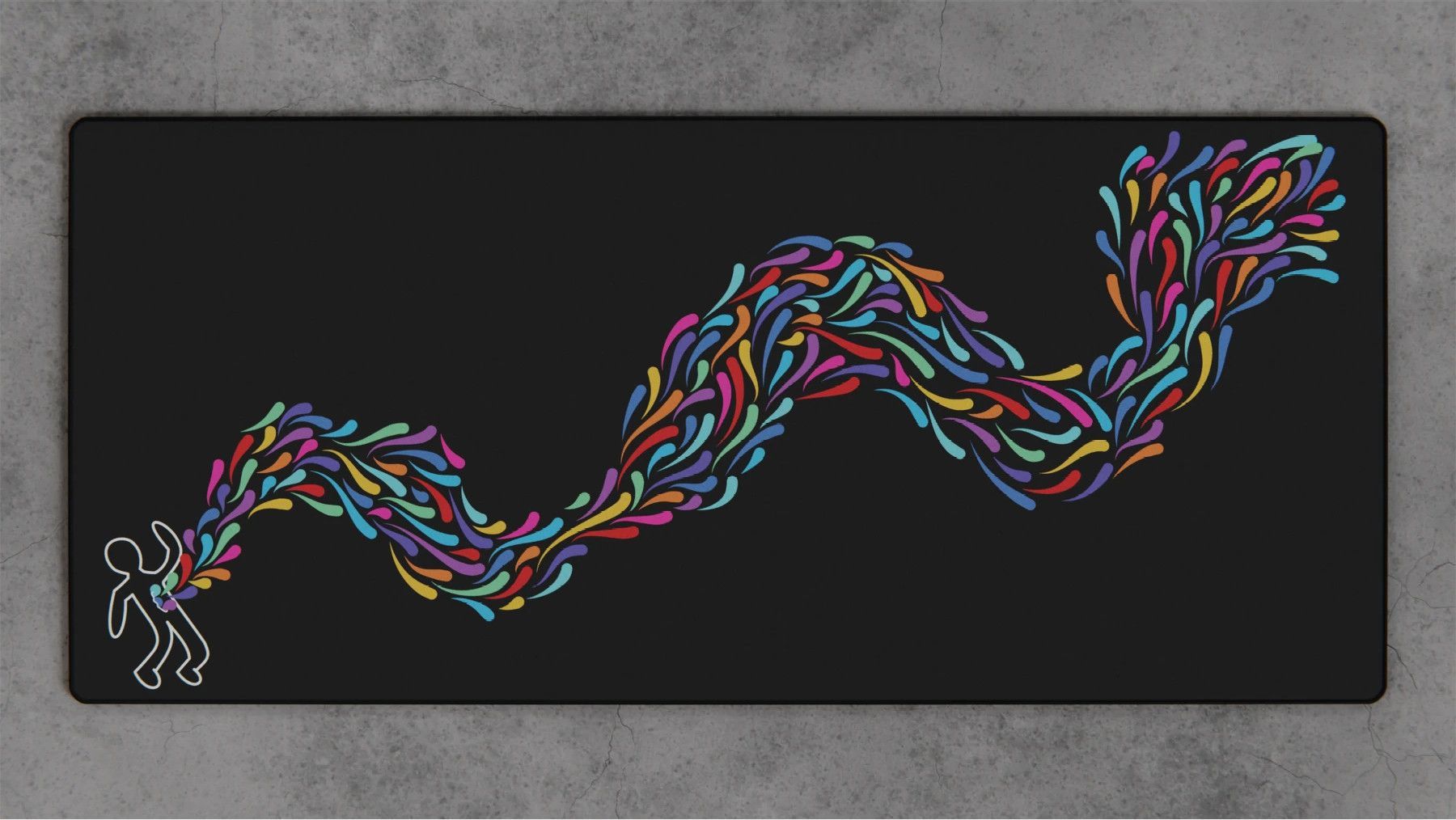 Deskmat Soul Series Multi Dark Streak