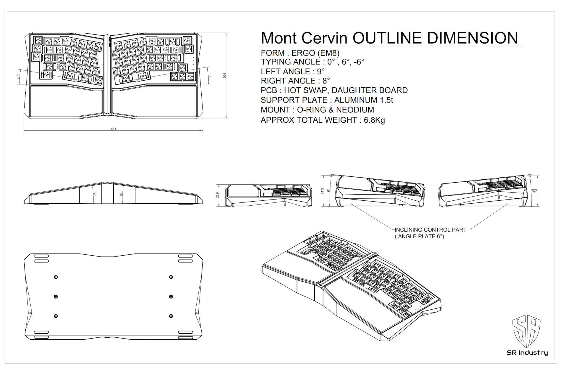 Mont Cervin - Dimension