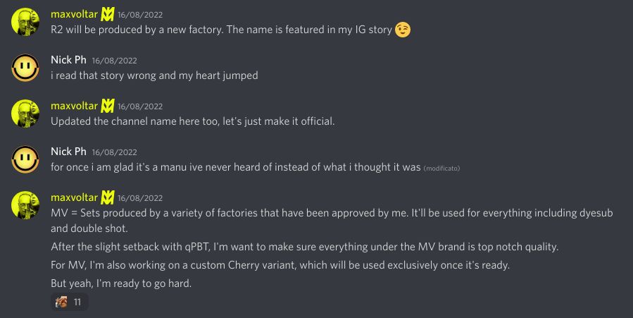 MV Announcement
