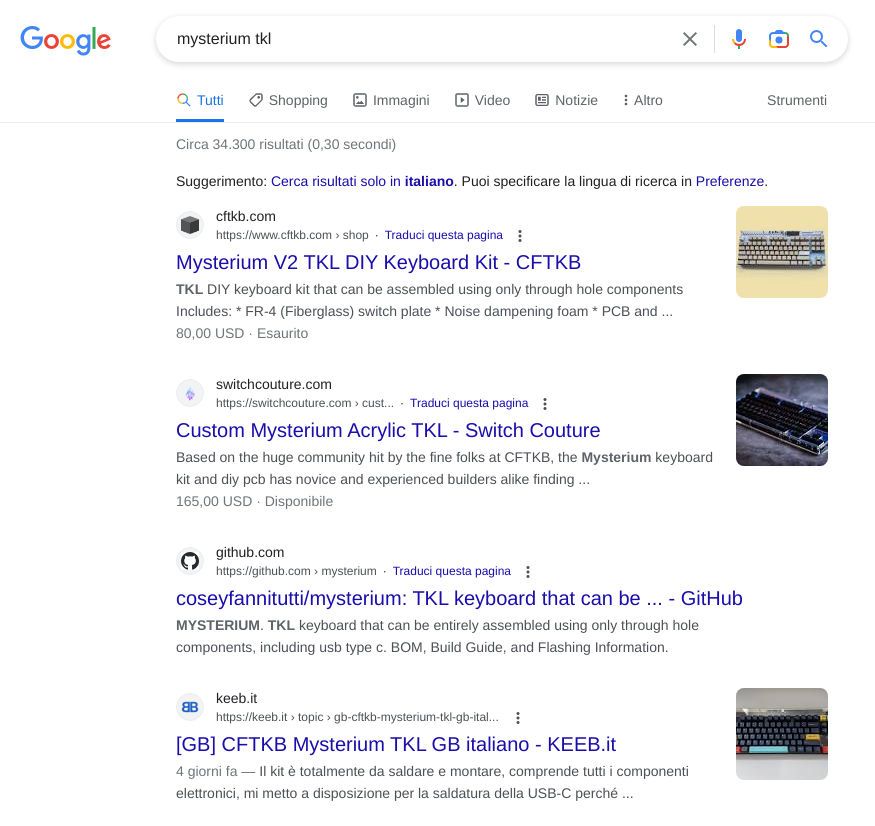 Mysterium TKL - Google