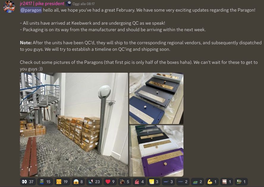 Paragon - Update