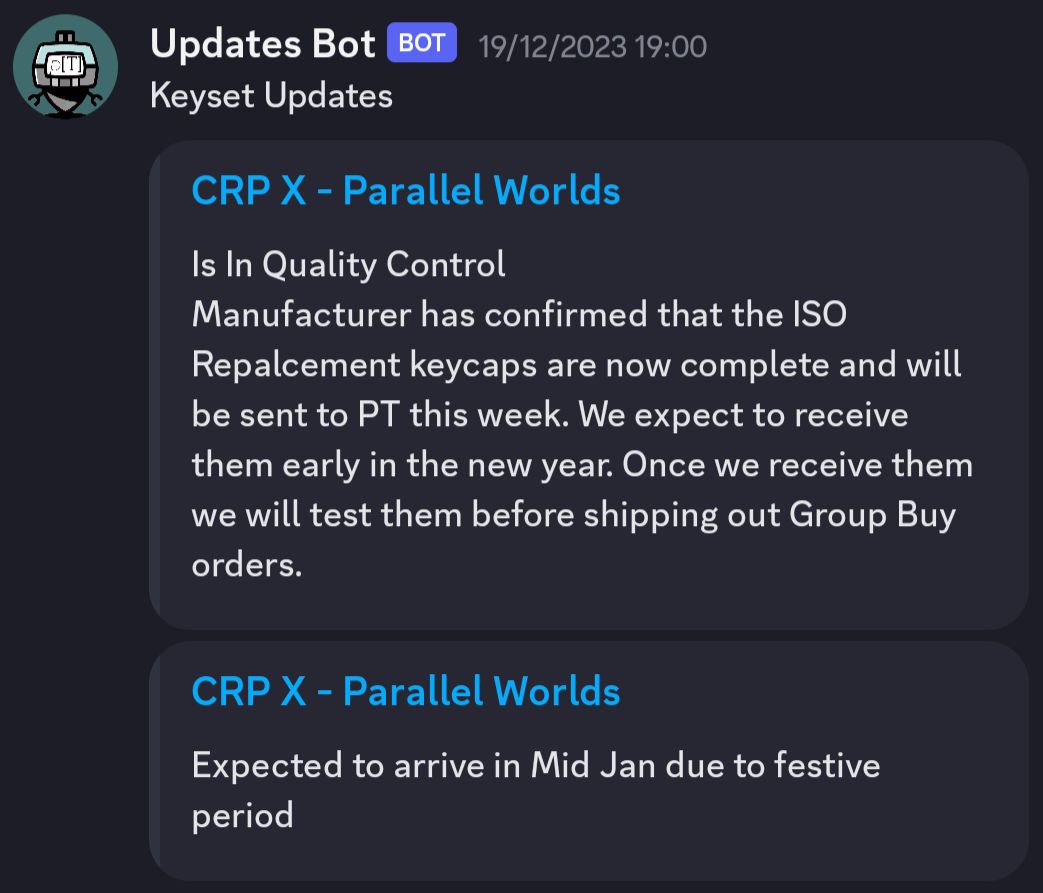 CRP-X Parallel Worlds