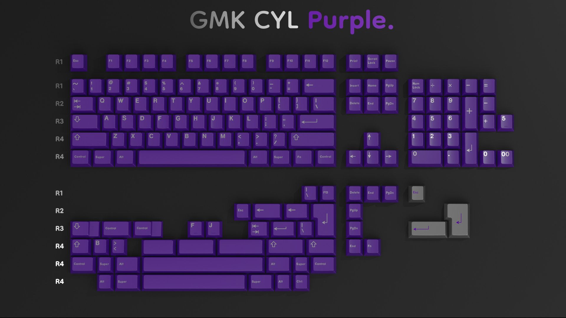 GMK CYL Purple. - Base Kit
