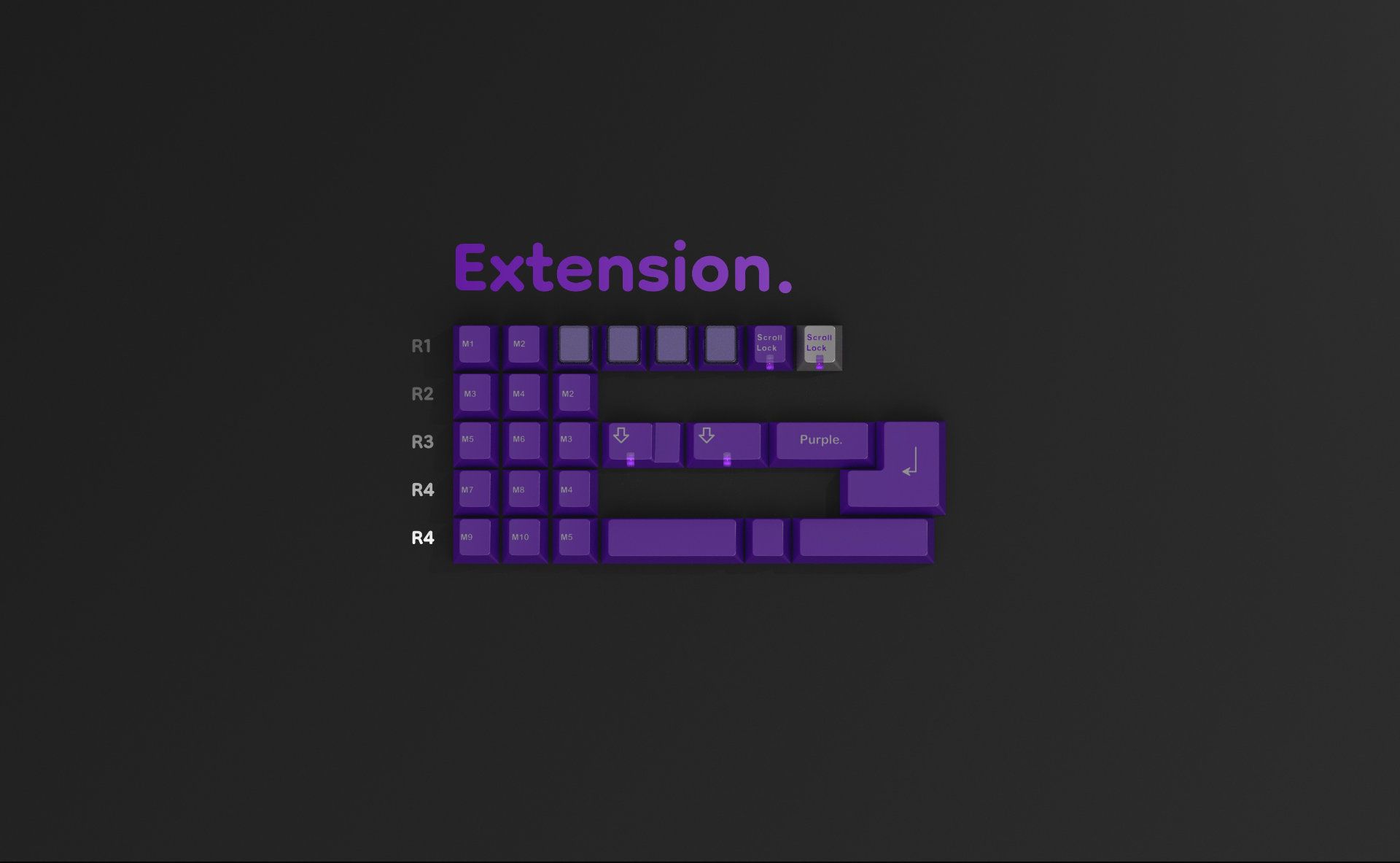 GMK CYL Purple. - Extension. Kit